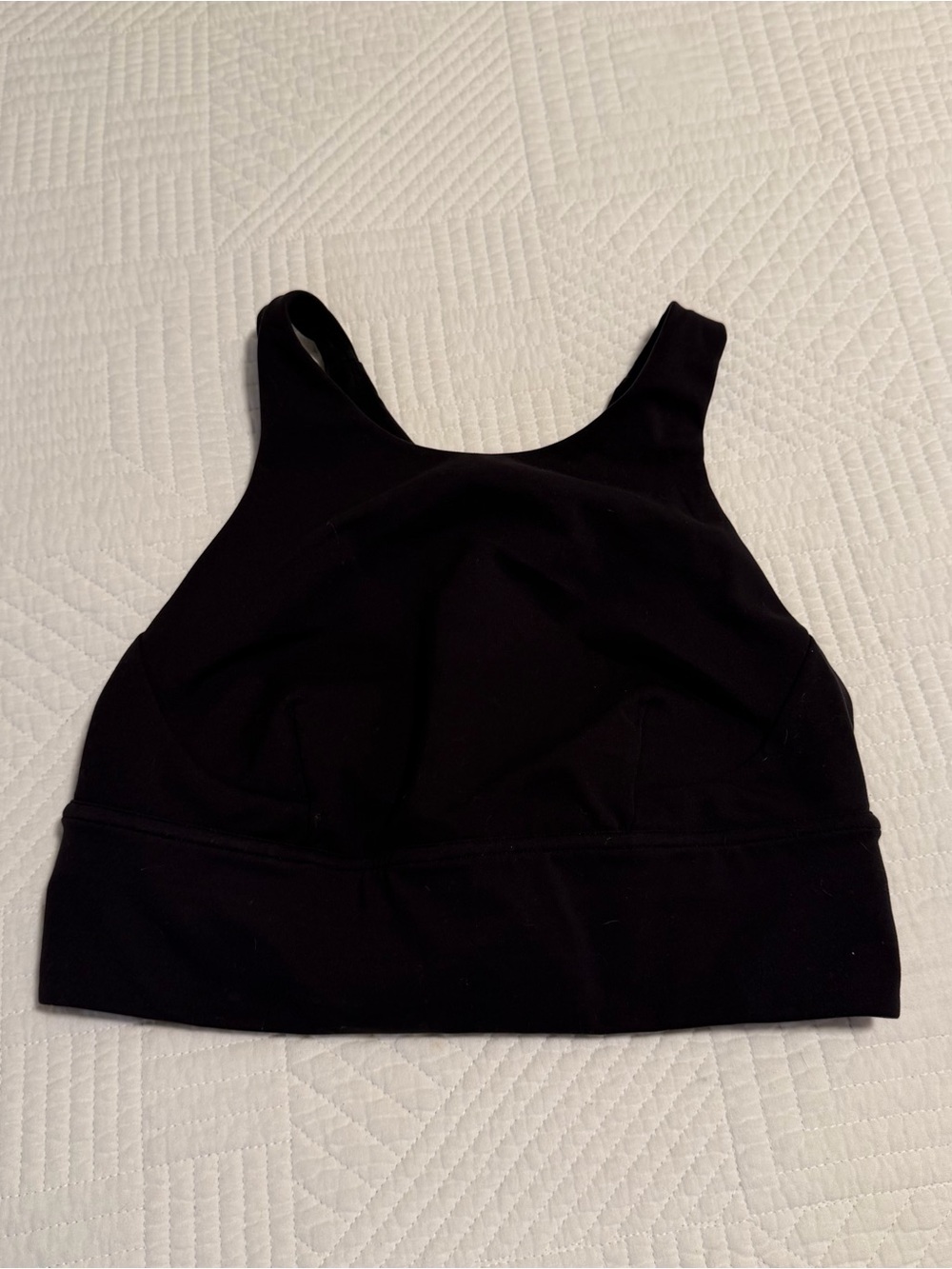 Women's Black High-Neck sports bra